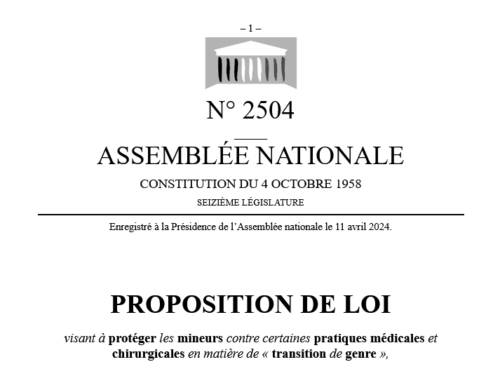 Proposition de loi visant à protéger les mineurs contre certaines pratiques médicales et chirurgicales en matière de « transition de genre »